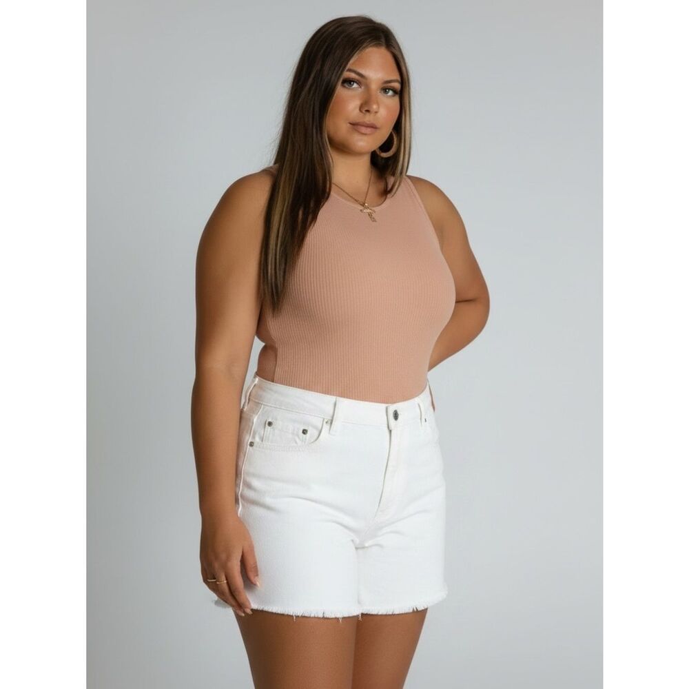 Phierce Fashions Ribbed Brami Bodysuit